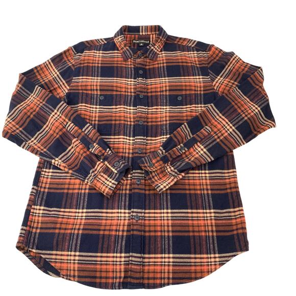 Bundle of 2 J. Crew Mercantile Mens Flannel Shirts Plaid Medium Cabincore Preppy - Picture 9 of 15